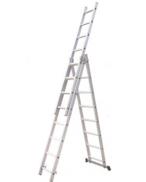 ALUMINUM THREE SECTIONS EXTENSION LADDER
